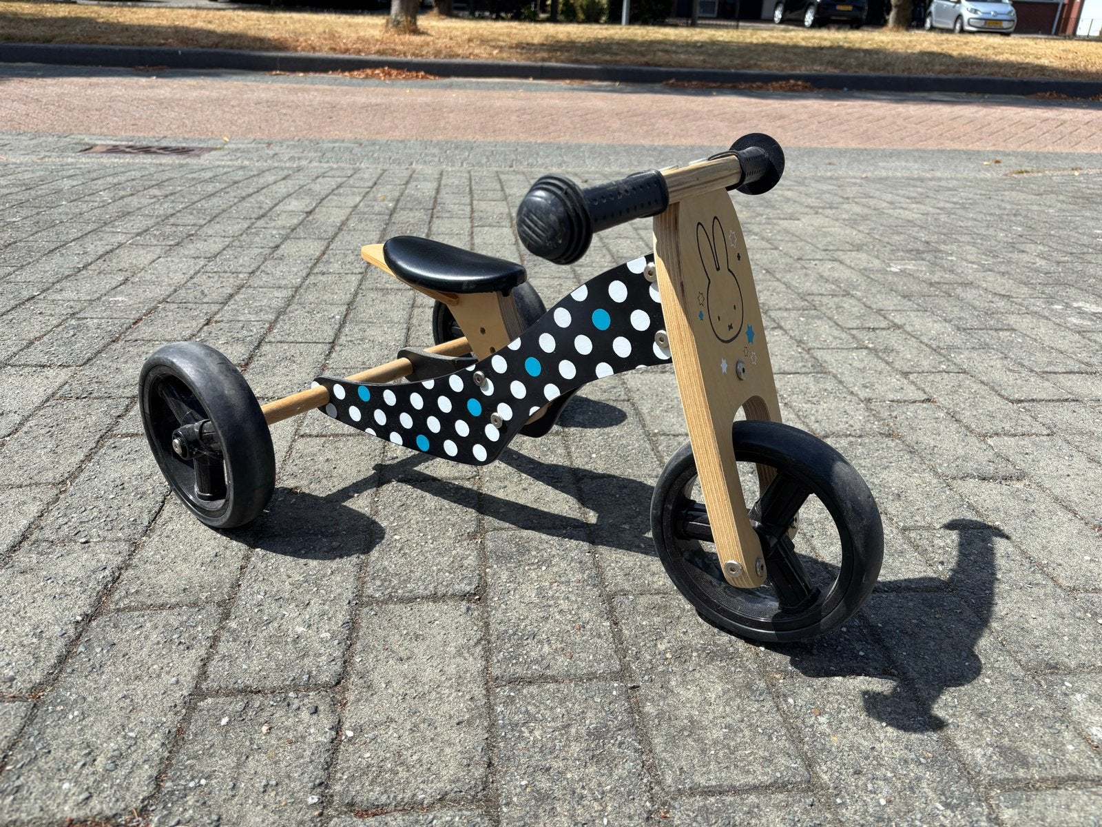 Houten loopfiets/driewieler met Nijntje-opdruk, Ophalen, Gebruikt, Loopfiets