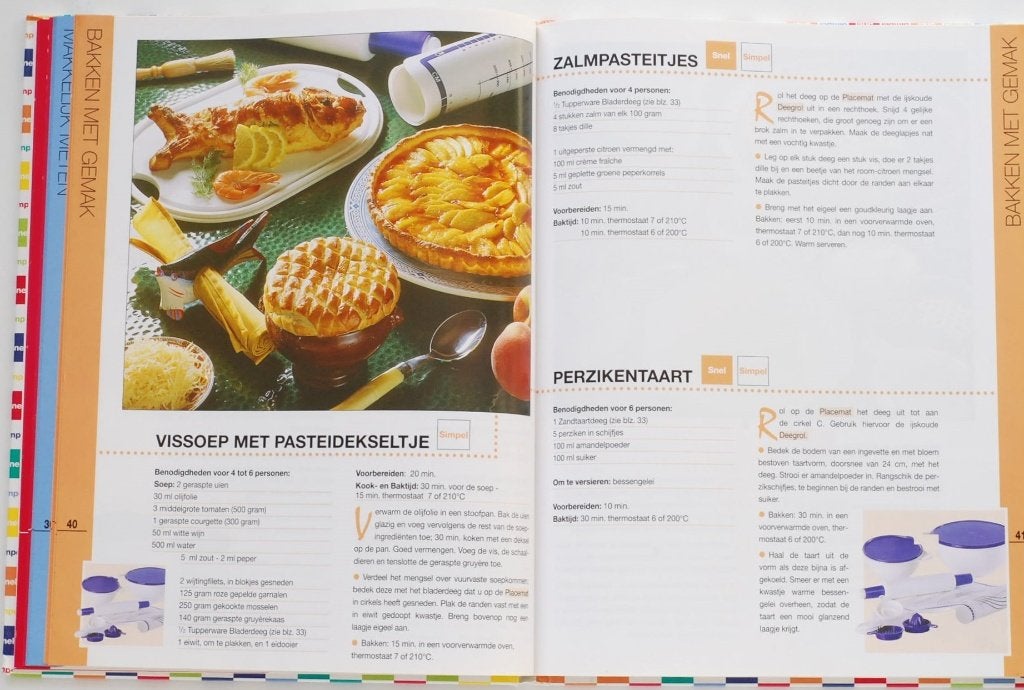 Snel & Simpel Koken met Tupperware - Receptenboek 1990, Voorgerechten en Soepen, Ophalen of Verzenden, Zo goed als nieuw, Europa
