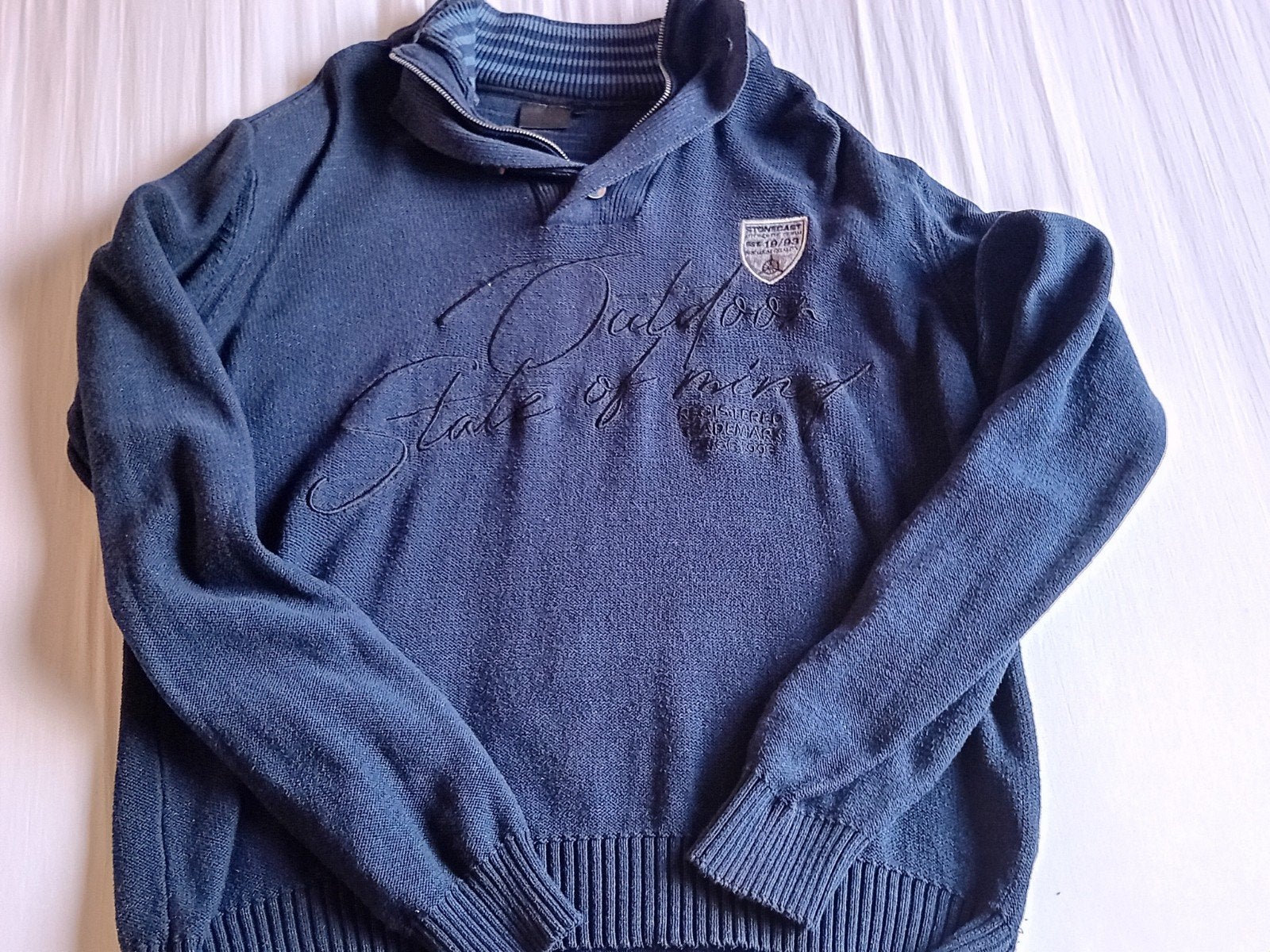 Stonecast herentrui met rits, maat XL, donkerblauw, Maat 56/58 (XL), Zo goed als nieuw, Stonecast, Verzenden