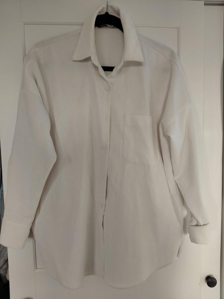Witte blouse x Zara, Kleding | Dames, Blouses en Tunieken, Wit, Ophalen of Verzenden, Zo goed als nieuw, Maat 34 (XS) of kleiner