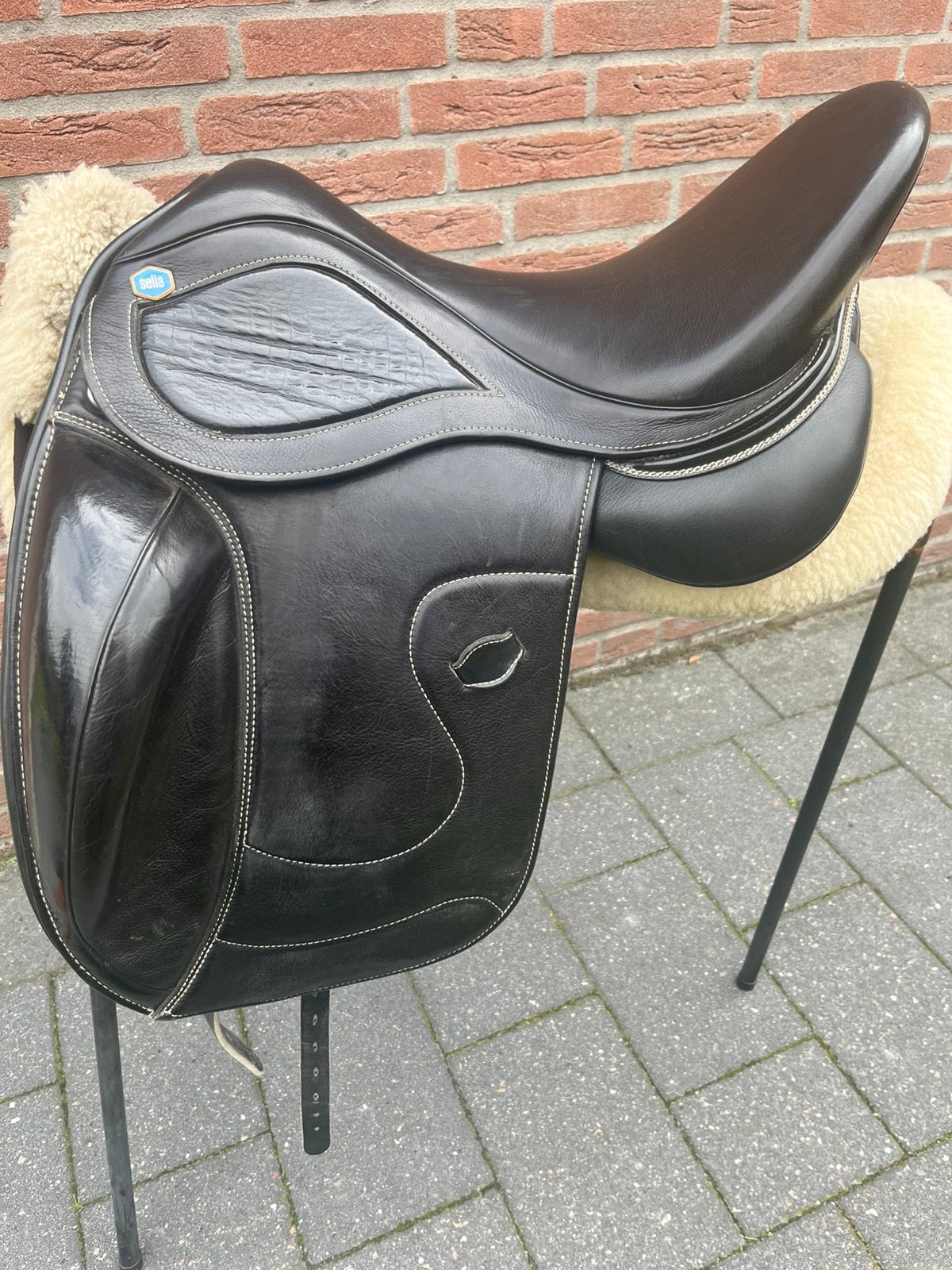 Sella 17,5 en 18 inch dressuurzadel, L (17.5 inch), Dressuur, ., Overige merken
