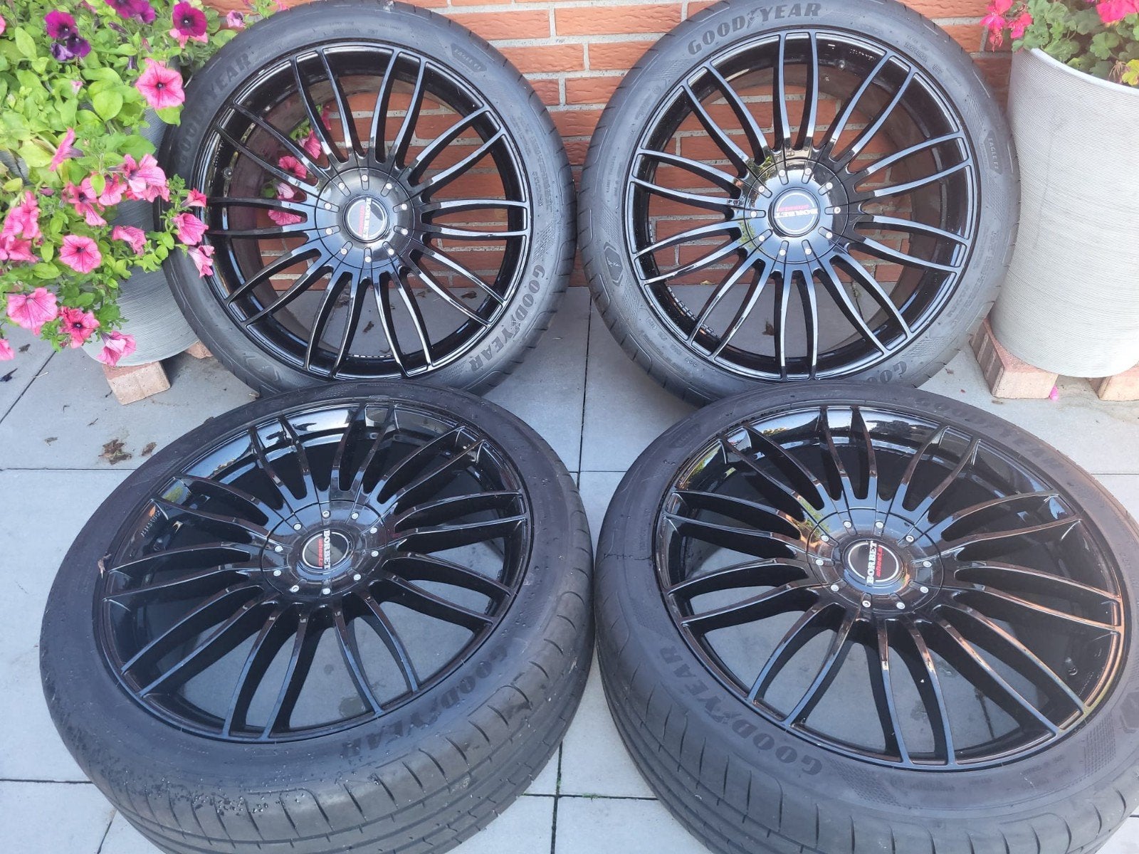 Borbet velgen 265/40/21 inch met nieuwe Goodyear zomerbanden, Ophalen of Verzenden