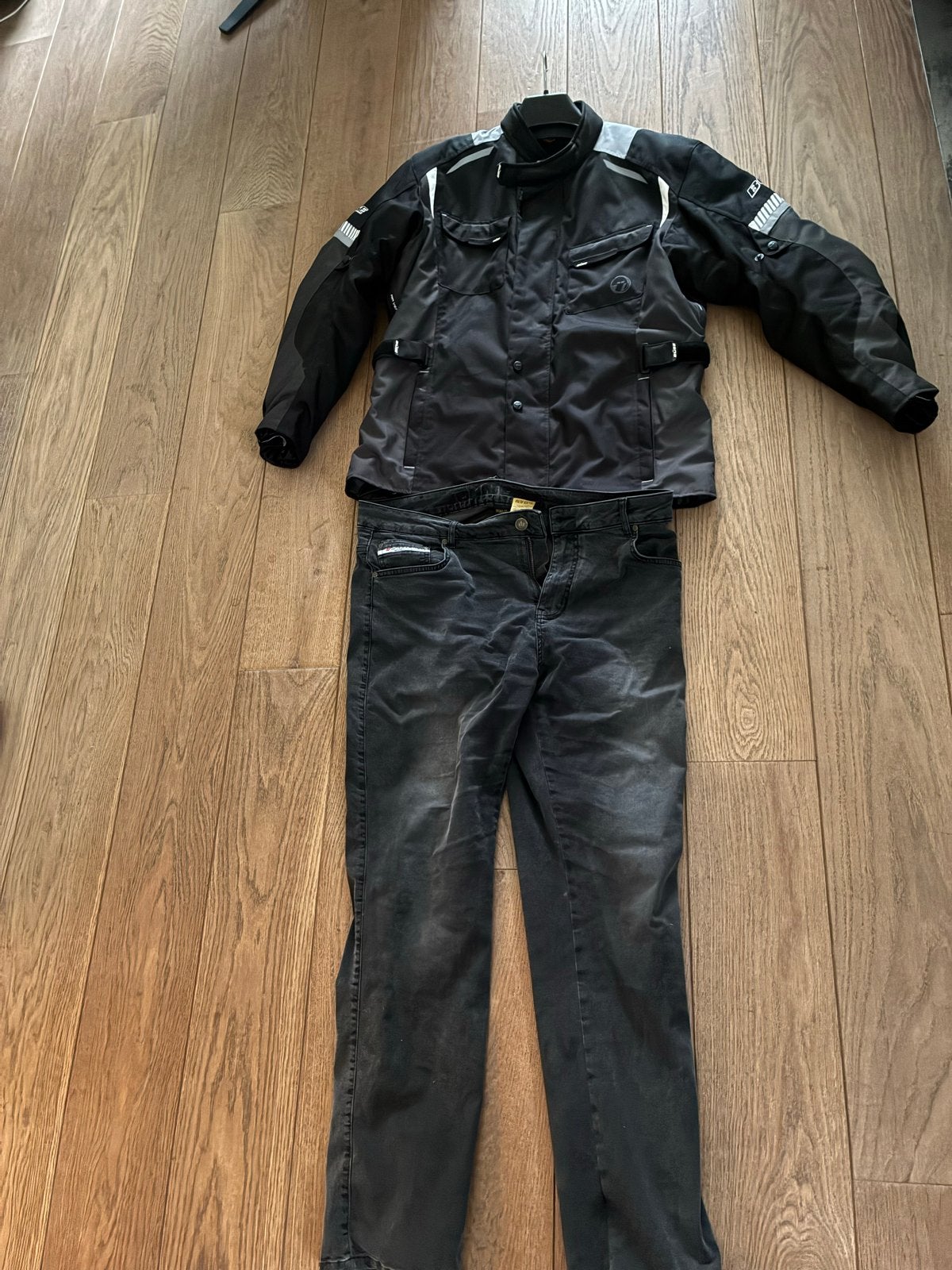 Büse motorjas en John Doe motorbroek (set), Motoren, Ophalen of Verzenden, Tweedehands, Heren, Jas | textiel