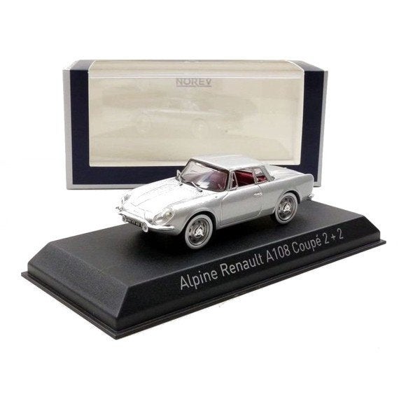 Renault Alpine A108 2 2 Coupe 1961 Grijs Schaal 1/43 Norev, Auto, Norev, Ophalen of Verzenden, Norev