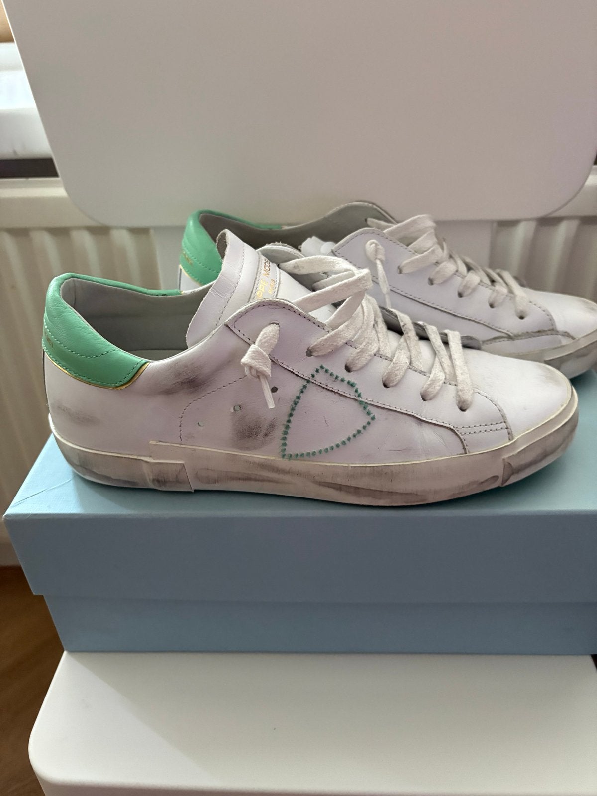 Philippe Model Paris sneakers maat 39, Ophalen of Verzenden, Gedragen, Wit, Sneakers of Gympen