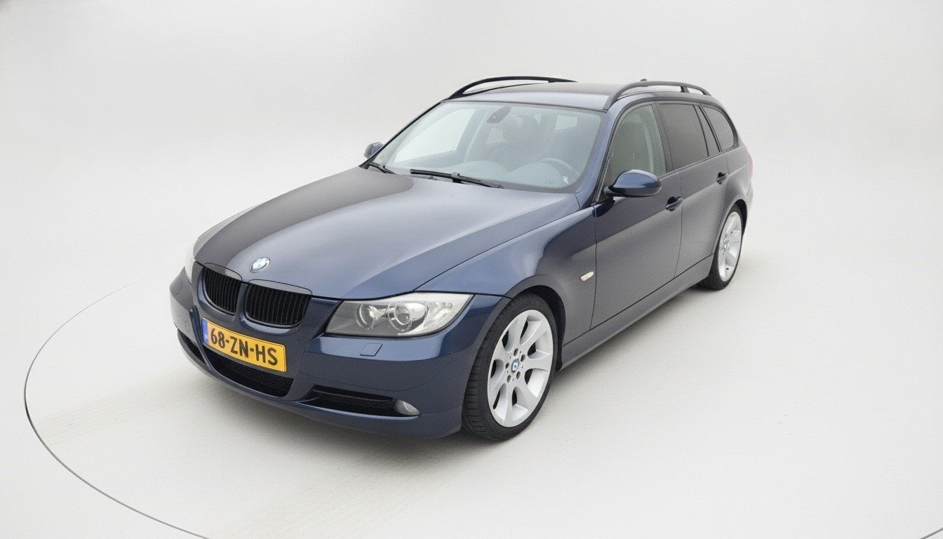 BMW 3-Serie 3.0 I 335 Touring AUT 2008 Blauw, Automaat, Achterwielaandrijving, Zwart, Blauw