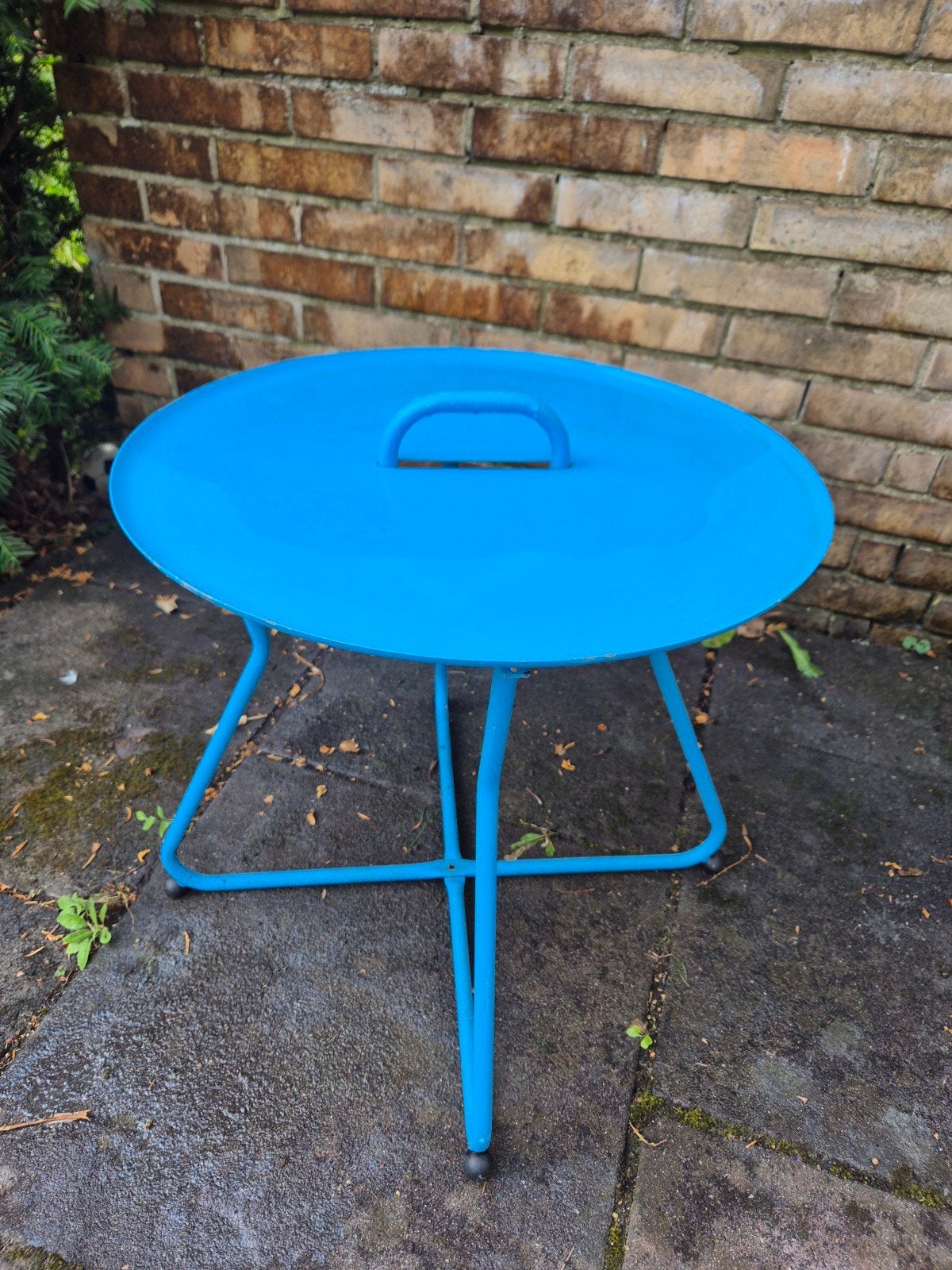 Bijzettafel voor in de tuin, Ophalen, Nieuw, Rond, Metaal