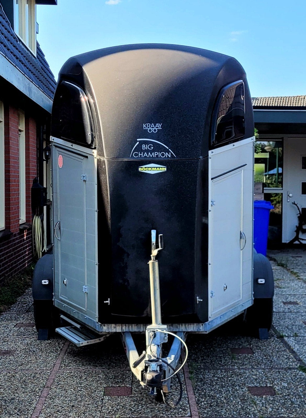 Böckmann Big Champion 2 paards trailer met veel extra's
Dege, Dieren en Toebehoren, Ophalen, Aluminium, 2-paards trailer