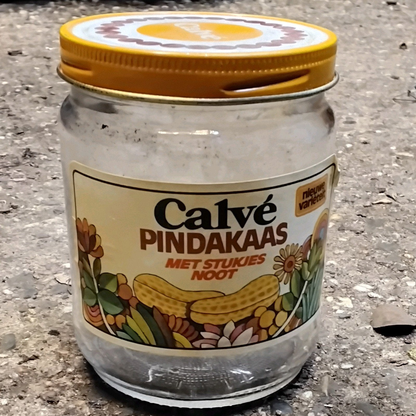 EERSTE GENERATIE POTTEN CALVÉ PINDAKAAS, Ophalen of Verzenden