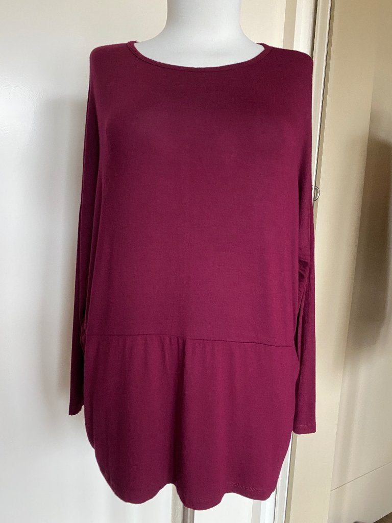 top Dalydress M/L bordeauxrood, Kleding | Dames, Dalydress, Maat 42/44 (L), Ophalen of Verzenden, Zo goed als nieuw