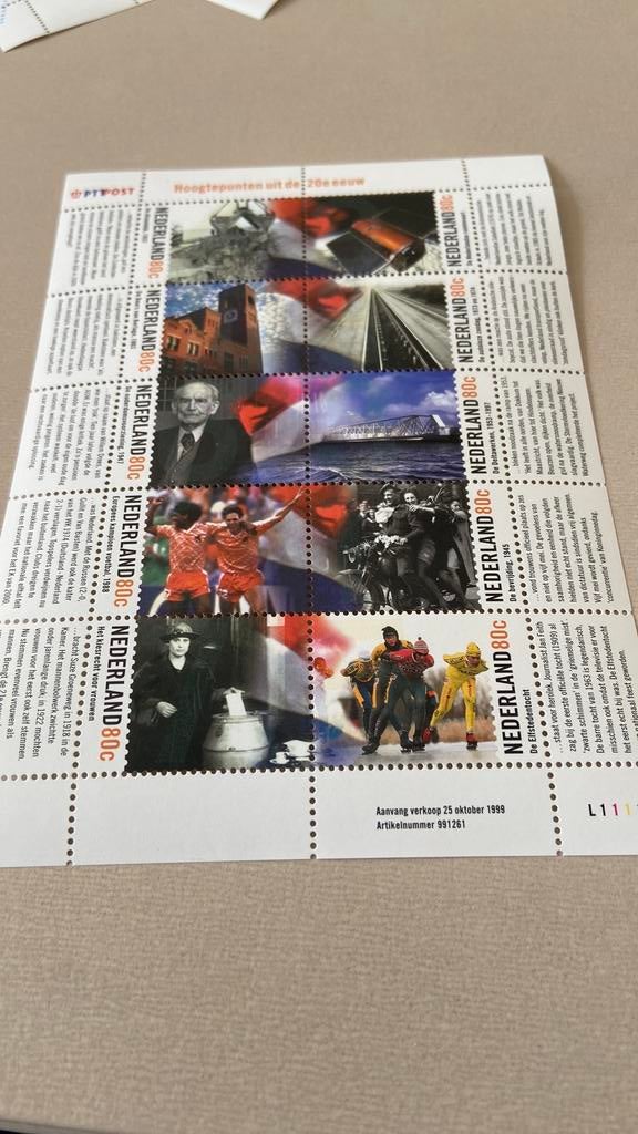 Nederland, Postzegels en Munten, Postzegels | Nederland, Ophalen of Verzenden, Gestempeld