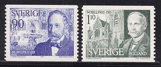 3637 - Zweden michel 933/934 postfris , Nobelprijswinnaars, Verzenden, Zweden, Postfris