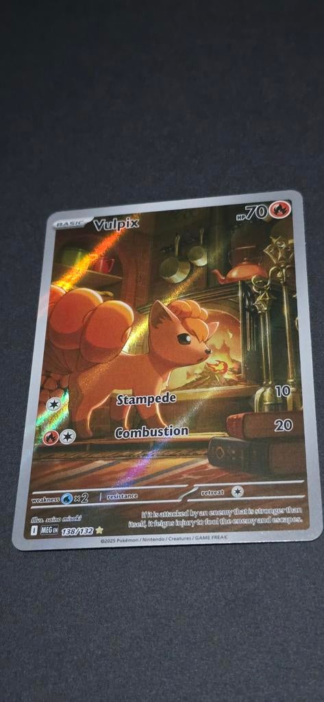 Vulpix 138/132 Mint Mega Evolutions Pokémon Kaart - Full Art, Ophalen of Verzenden, Zo goed als nieuw, Losse kaart, Foil