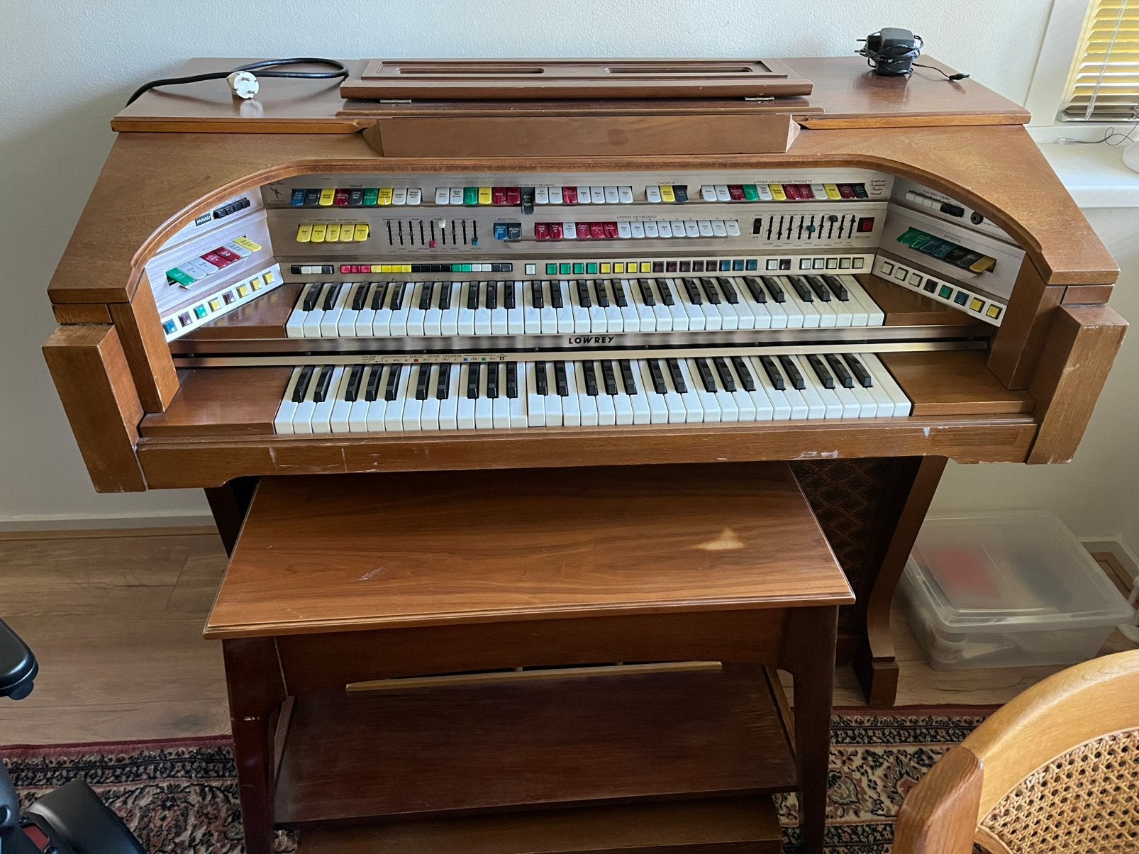 Lowrey C500 Celebration huiskamer- of theaterorgel orgel, Muziek en Instrumenten, Ophalen, Gebruikt, 2 klavieren, Orgel