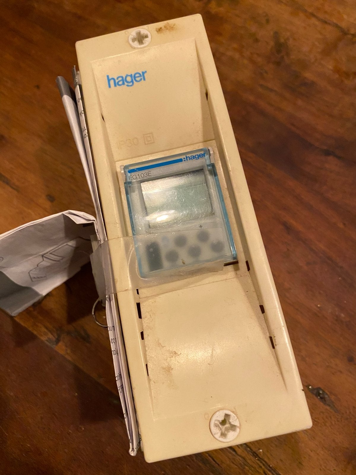 Hager EG103E Digitale Schakelklok - Gebruikt, Ophalen of Verzenden, Gebruikt, Hager, Overige typen