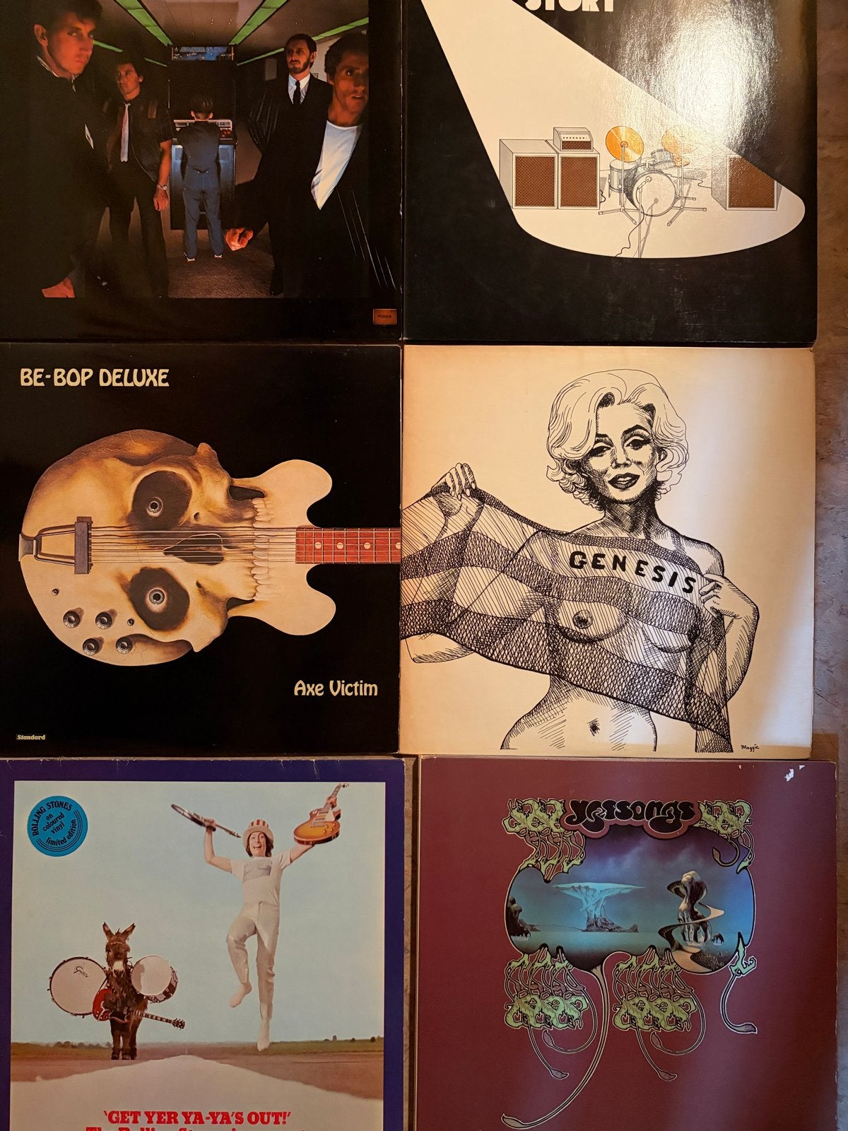 Diverse Pop/Rock LP's: Rolling Stones, Genesis, Be-Bop Delux, LP, Gebruikt, Pop, Originele persing