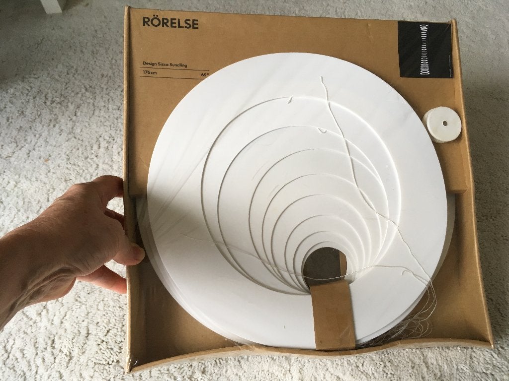 IKEA RÖRELSE  Vintage Beeld - Mobile 69" Art Sculpture, Ophalen of Verzenden, Kunststof, Wit, Modern