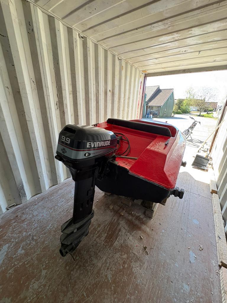 9,9 evinrude buitenboordmotor 2 takt langstaart, Watersport en Boten, Buiten- en Binnenboordmotoren, Ophalen, 10 tot 30 pk, Gebruikt