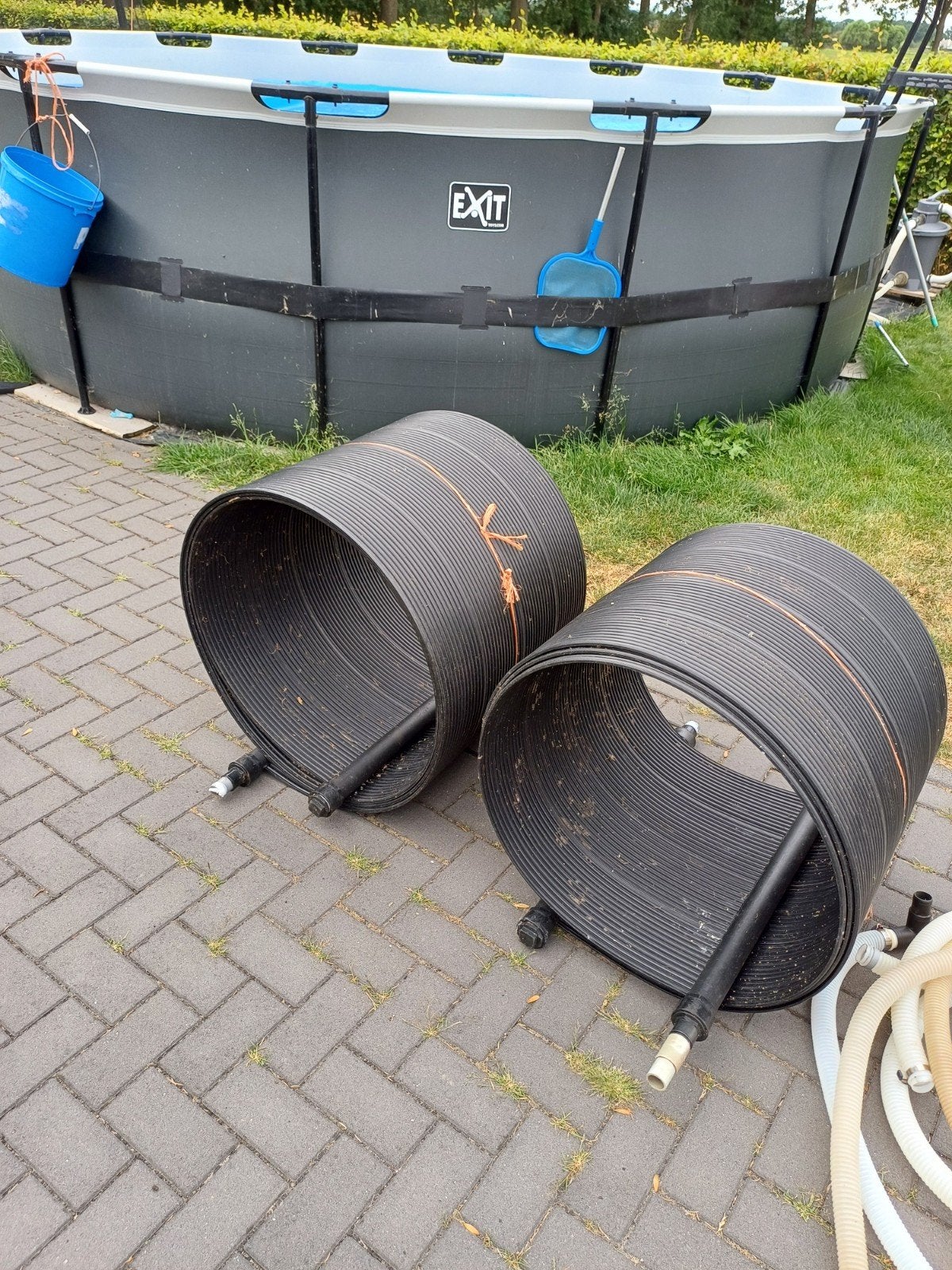 Zwembadverwarming op zonne-energie met slangen, Tuin en Terras, Ophalen, Gebruikt, Verwarming