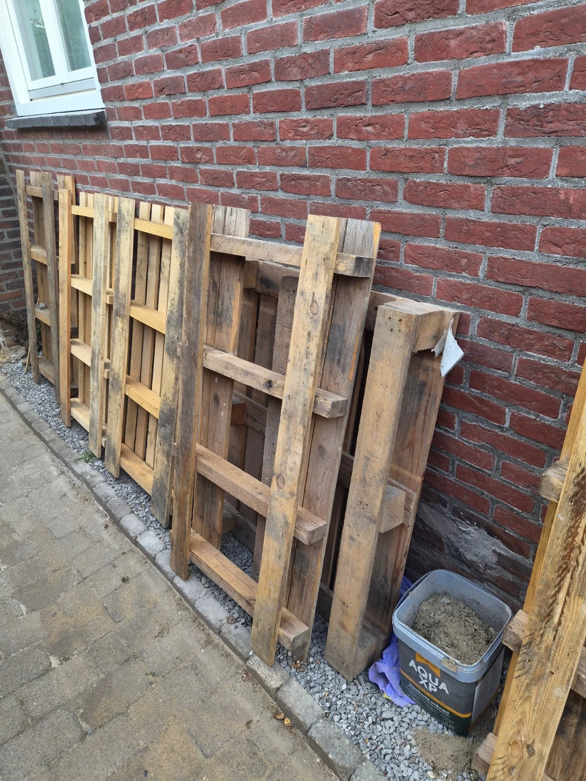 Verschillende pallets, gratis af te halen., Ophalen, Gebruikt, 50 mm of meer, Pallet