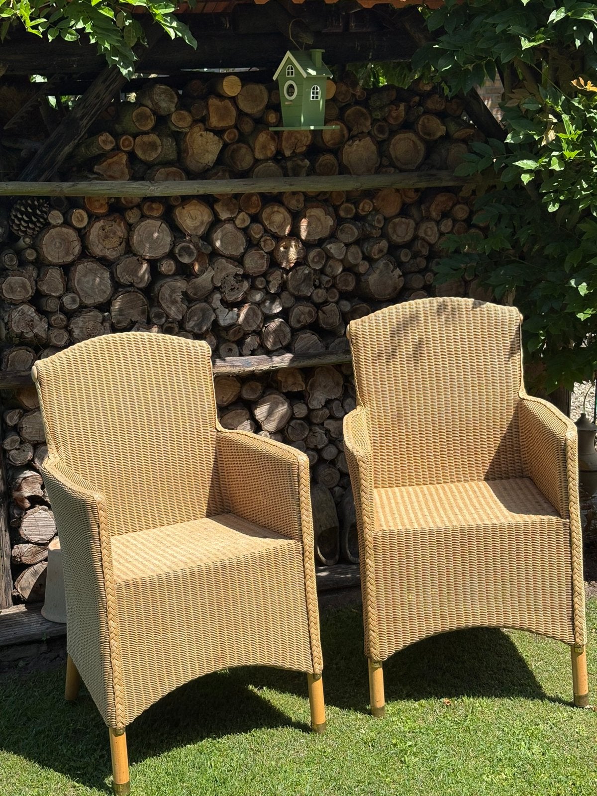 Loyd Loom eetkamer/tuinstoelen, Ophalen, Gebruikt, Kunststof