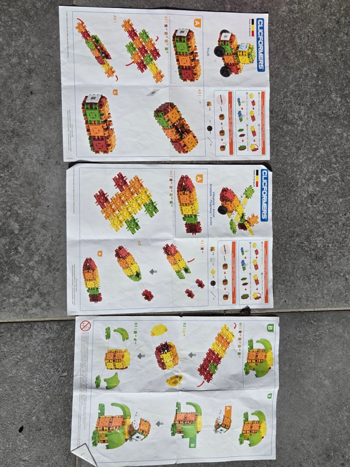 Grote doos met Clickformers bouwblokken en instructies, Kinderen en Baby's, Speelgoed | Bouwstenen, Ophalen, Gebruikt, Overige merken