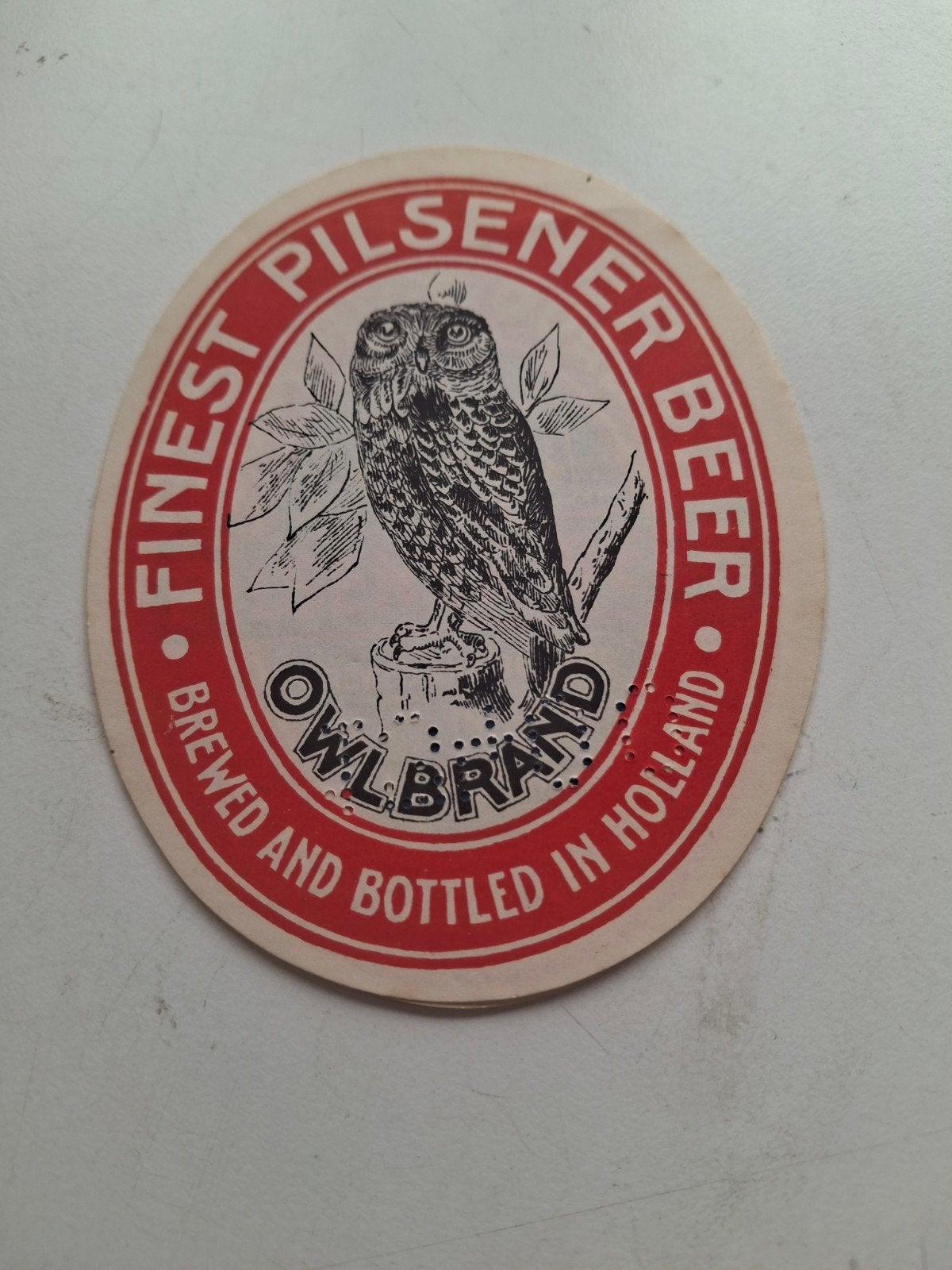etiket Phoenix   Owl Brand, Verzamelen, Ophalen of Verzenden, Zo goed als nieuw, Overige typen