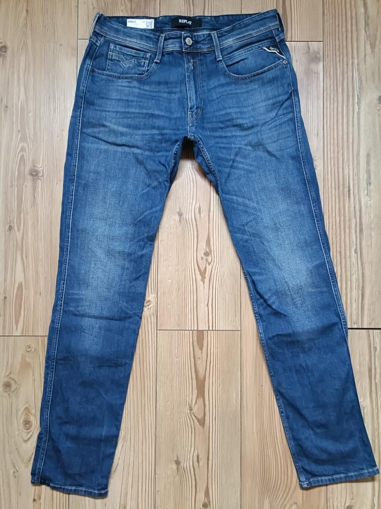 Replay anbass stretch maat 33-34, Ophalen of Verzenden, Zo goed als nieuw, Blauw, W33 - W34 (confectie 48/50)