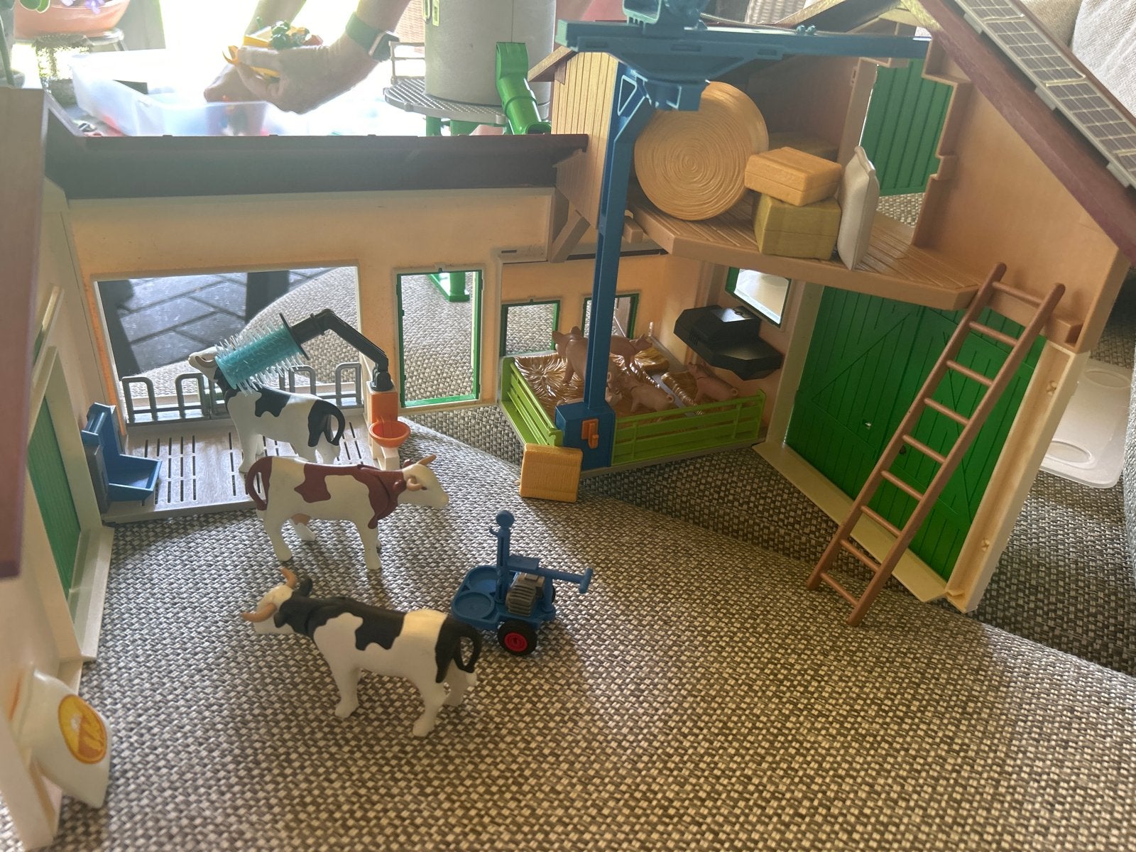 Playmobil Boerderij met Dieren en Silo, Gebruikt, Gebouw, Complete set, Ophalen of Verzenden