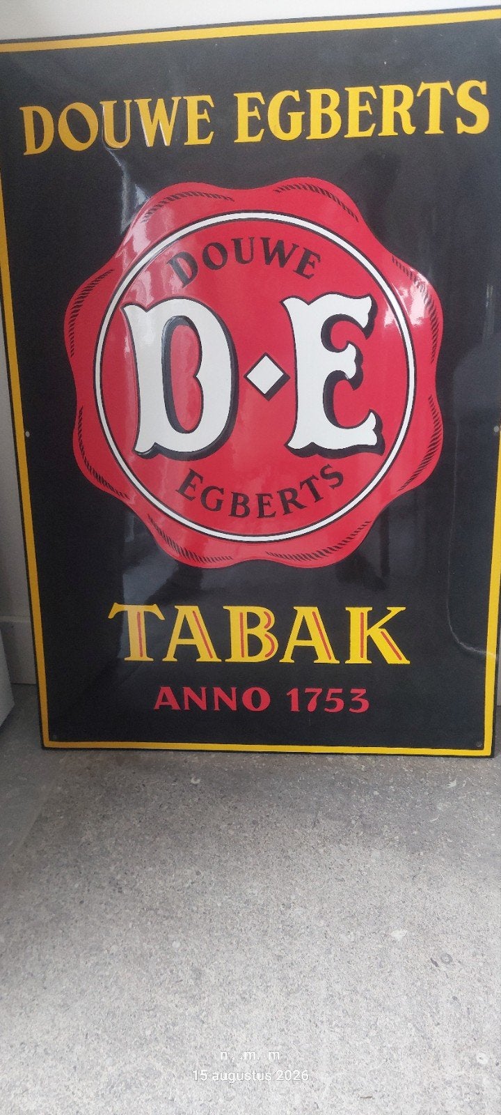 emaille douwe egberts puntgaaf, Ophalen of Verzenden, Zo goed als nieuw