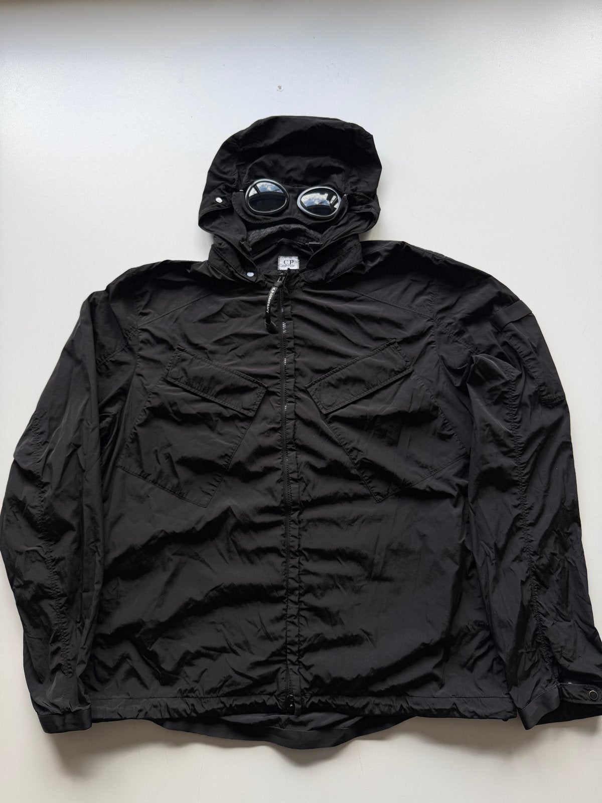 CP Company Chrome Goggle Jacket Zwart Maat xxl, Ophalen of Verzenden, Zo goed als nieuw, Maat 52/54 (L), Zwart