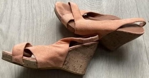 zalm Roze sleehakken Maat 38 Miss Etam, Ophalen of Verzenden, Schoenen met hoge hakken, Roze, Miss Etam