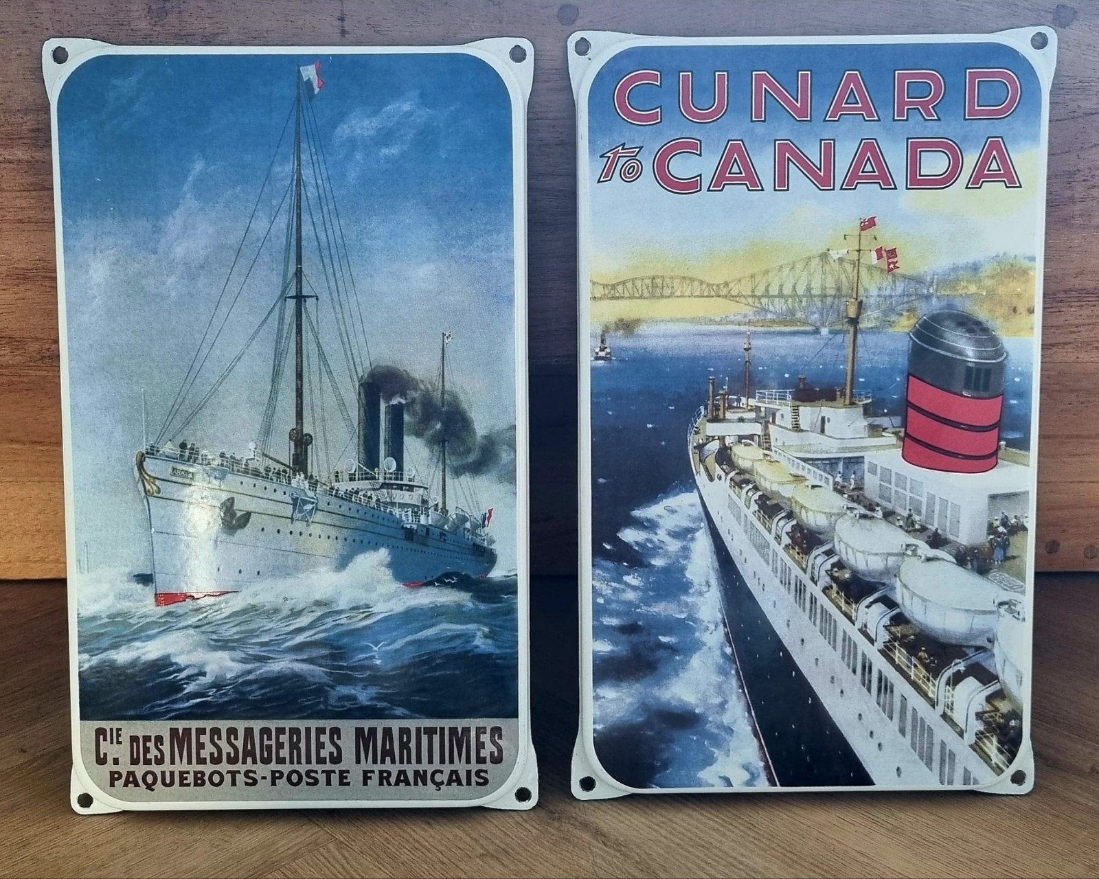 2 Emaille  Borden - Maritiem Scheepvaart, Ophalen of Verzenden
