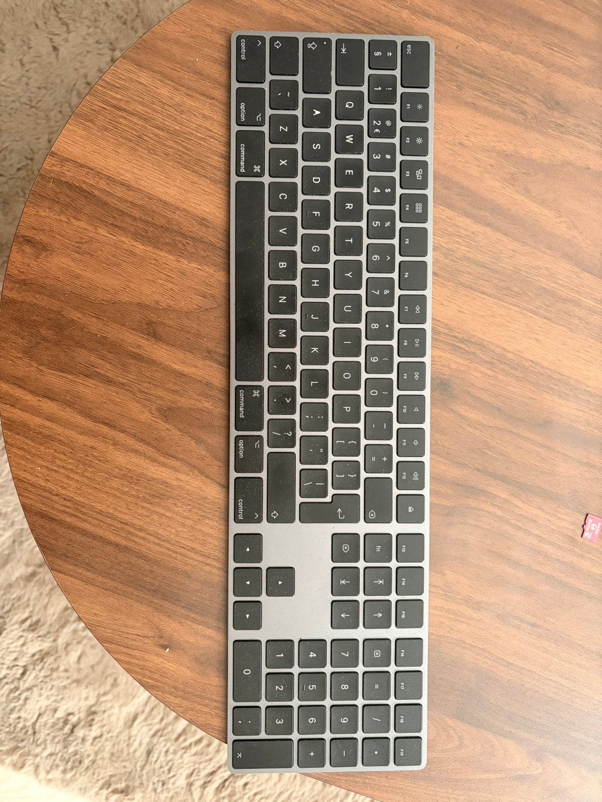 Apple magic keyboard numeriek space gray QWERTY, Computers en Software, Toetsenborden, Ophalen of Verzenden, Zo goed als nieuw