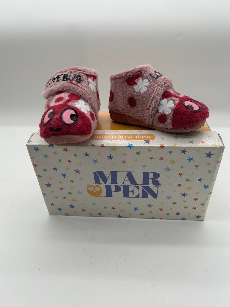 Marpen maat 21schattige roze slofjes met klittenbandsluiting, Schoentjes, Meisje, Marpen, Nieuw