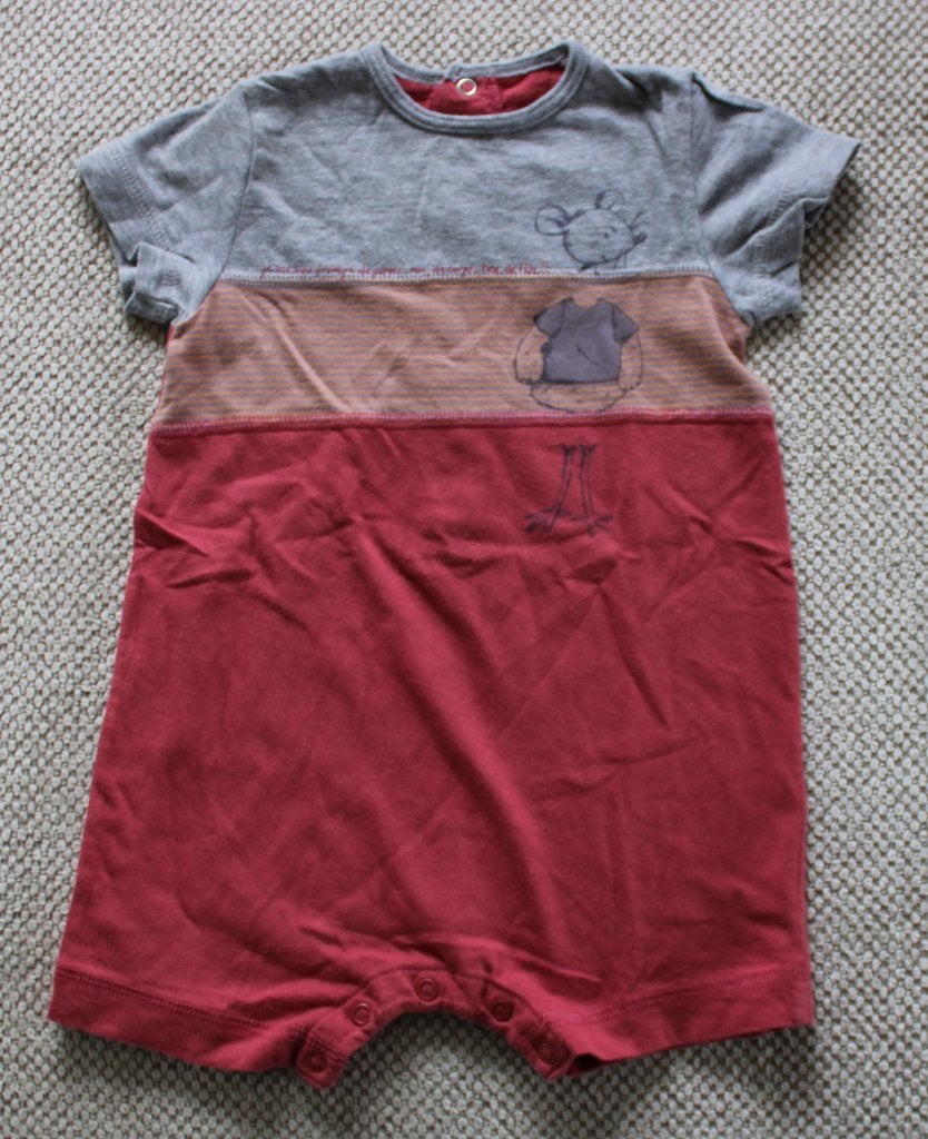 Zomerpakje van Petit Bateau 6m / 67 cm, Gebruikt, Ophalen of Verzenden, Petit Bateau, Pakje