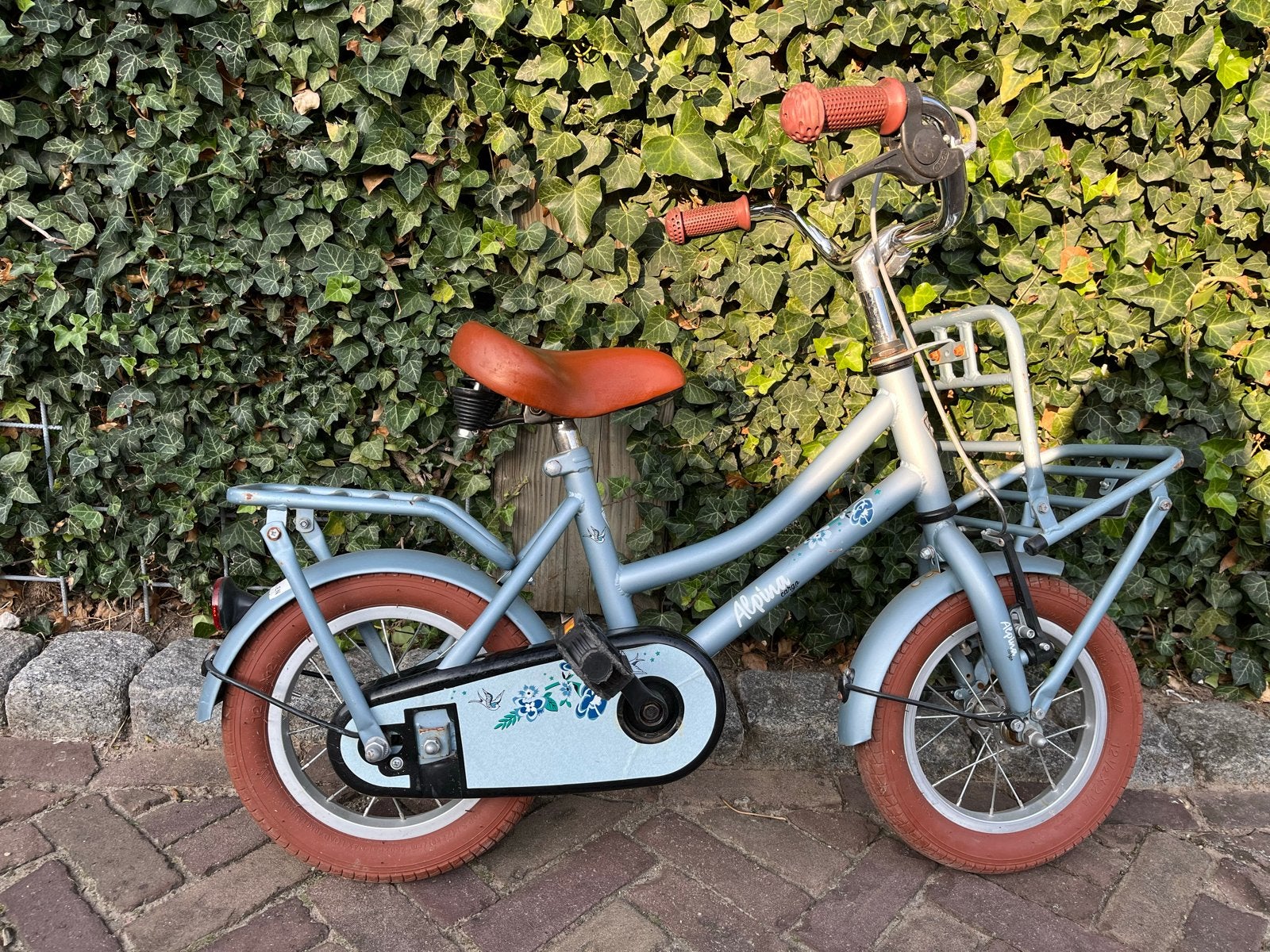 Alpina Cargo kinderfiets - 12,5 inch - Lichtblauw, Ophalen, Gebruikt, Terugtraprem, Minder dan 16 inch