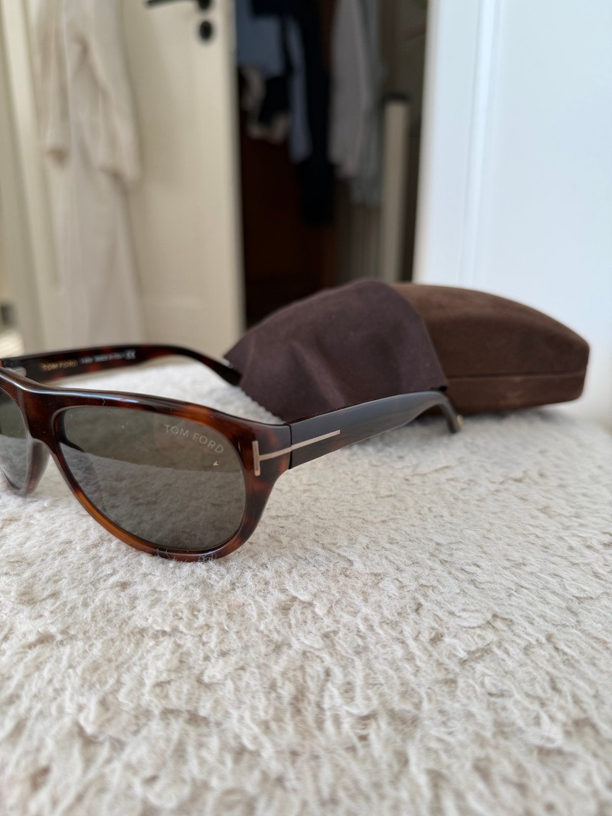 Tom Ford Bailey TF55 Zonnebril - Zo goed als nieuw, Overige merken, Zonnebril, Bruin, Ophalen of Verzenden