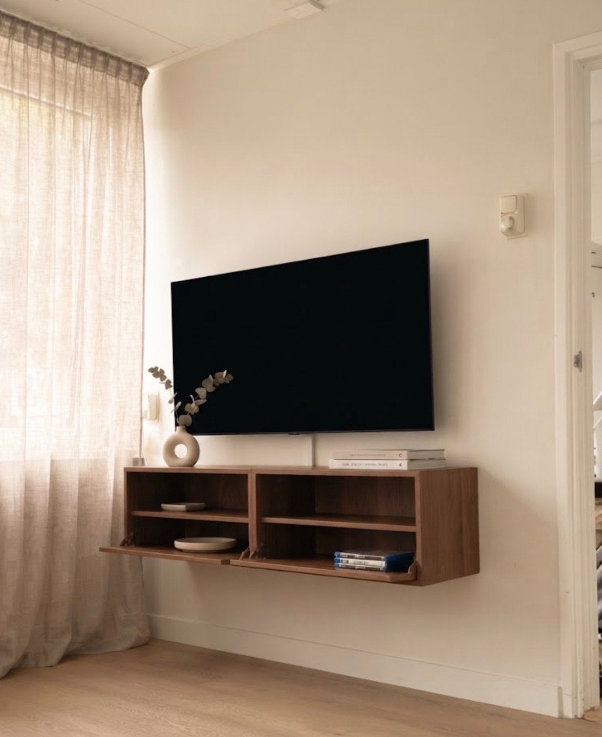 Eket Mediameubel 2x, Ophalen, 100 tot 150 cm, Zo goed als nieuw, Minder dan 100 cm