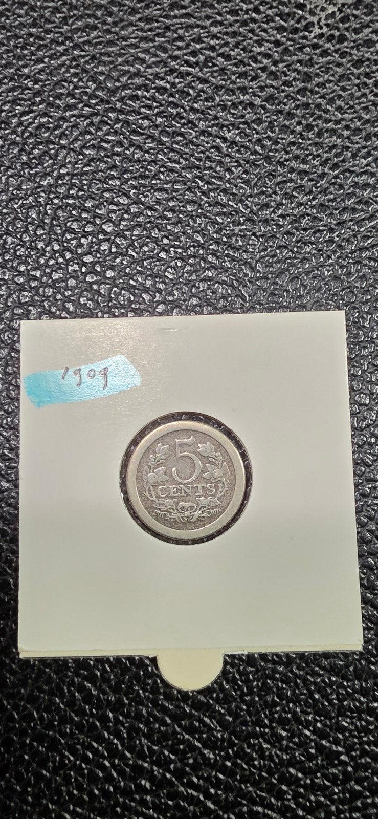 Nederland 5 cents 1909, Ophalen of Verzenden, Koningin Wilhelmina