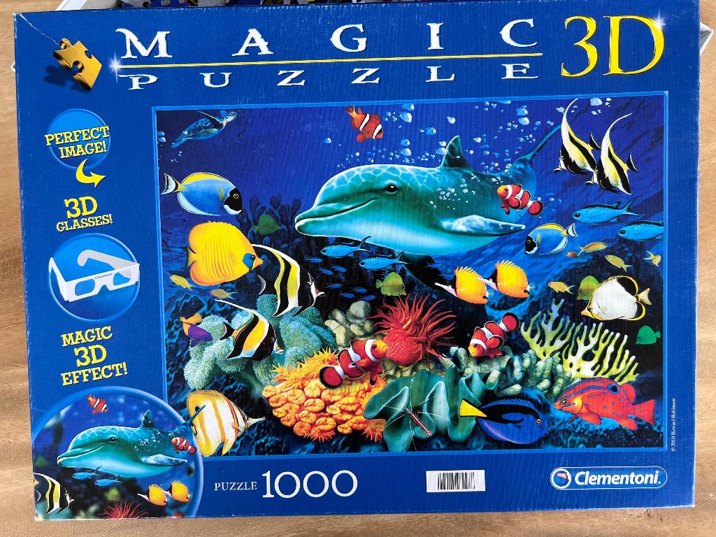 Magic Puzzle 3D, Ophalen of Verzenden, 500 t/m 1500 stukjes, Gebruikt, Legpuzzel