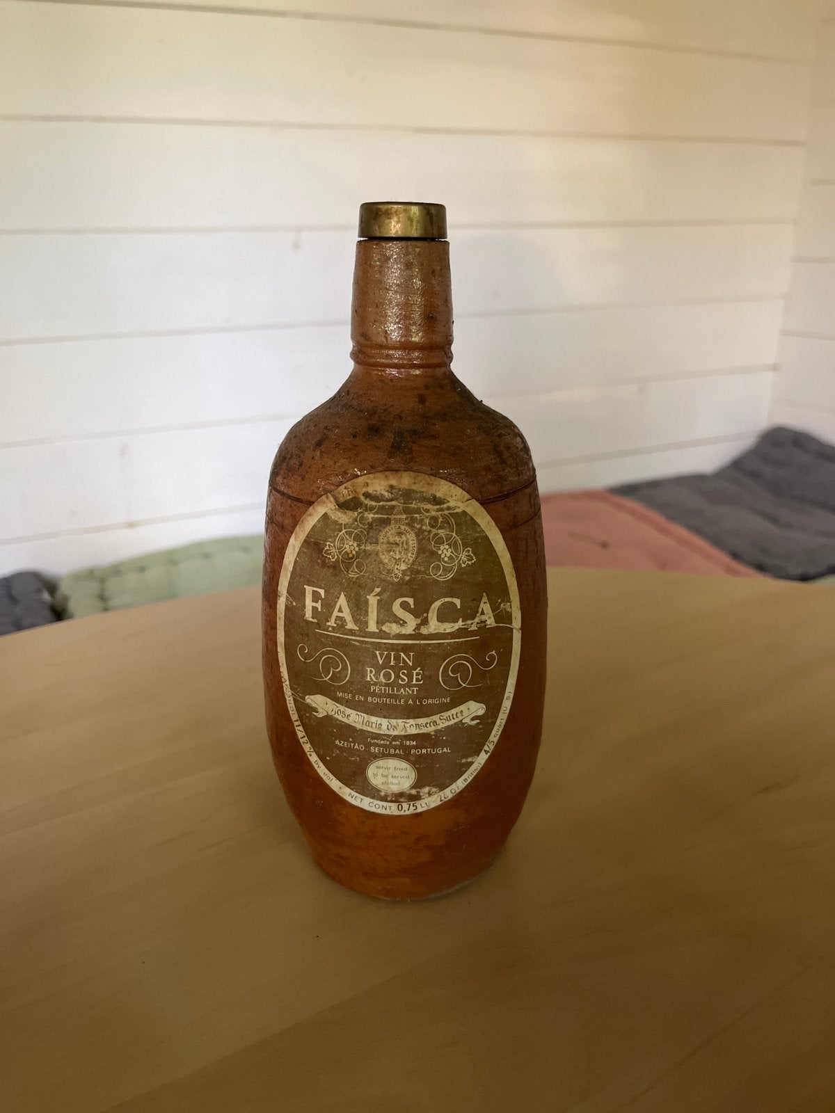 Vintage Faisca Vin Rosé fles - Decoratief item, Ophalen of Verzenden