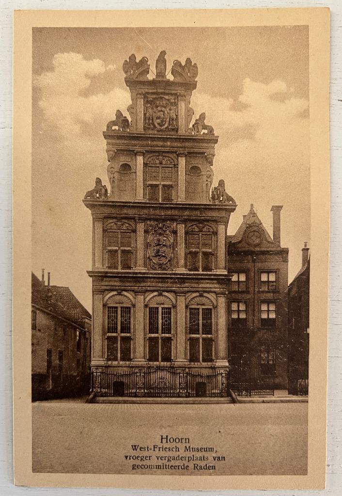Oude Ansichtkaart - Hoorn - West-Friesch Museum, Ophalen of Verzenden, 1920 tot 1940, Ongelopen, Noord-Holland