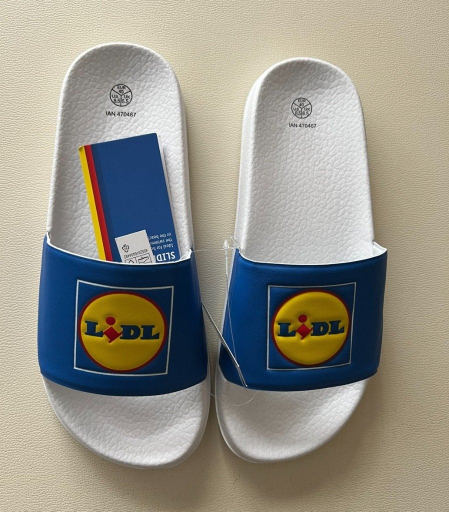 Lidl slippers nieuw, diverse maten € 20,00 per paar., Slippers, Wit, Lidl, Nieuw