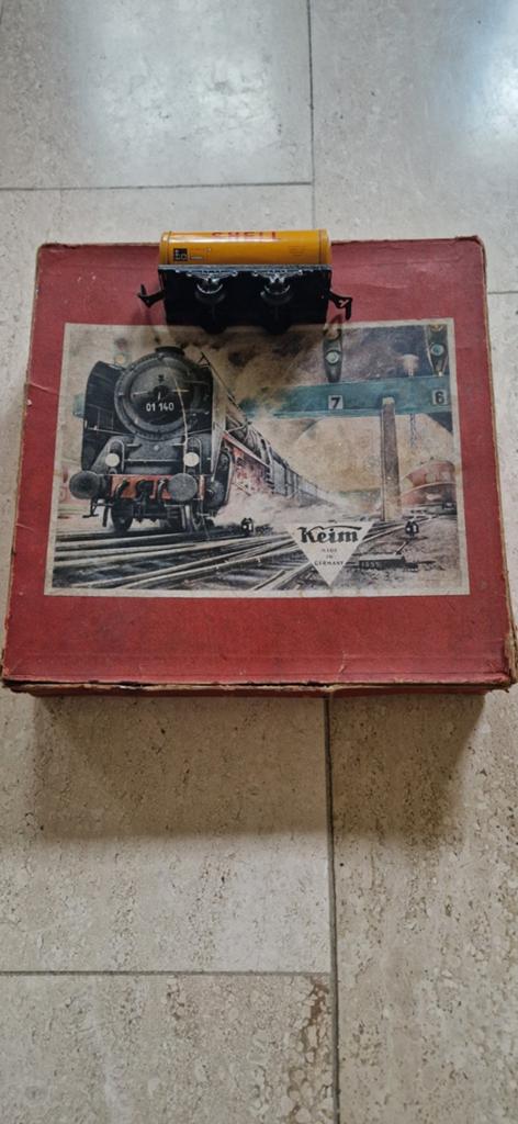 Oude jaren 50 / 60 model trein  Keim, Overige merken, Gelijkstroom, Ophalen of Verzenden, Analoog