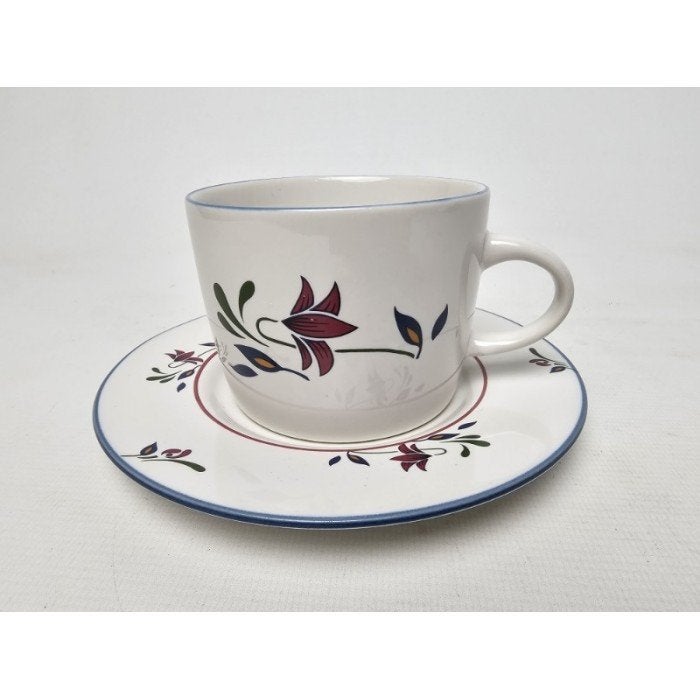 # Copenhagen stoneware Thailand kop en schotels, Gebruikt, Overige merken, Ophalen of Verzenden, Overige stijlen