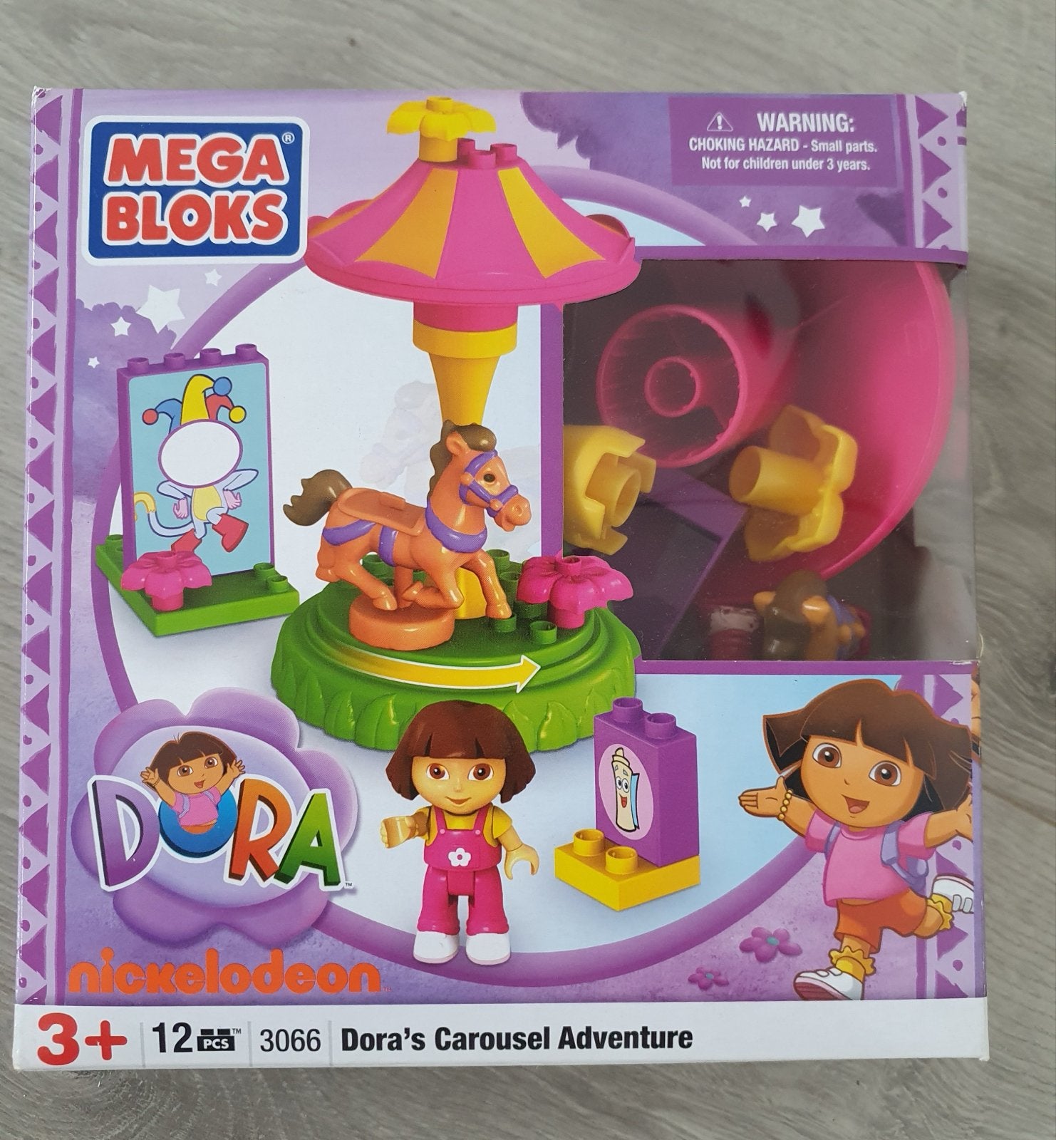 Lego blokken Dora's Carrousel Avontuur (3066), Ophalen of Verzenden, Zo goed als nieuw, Megabloks