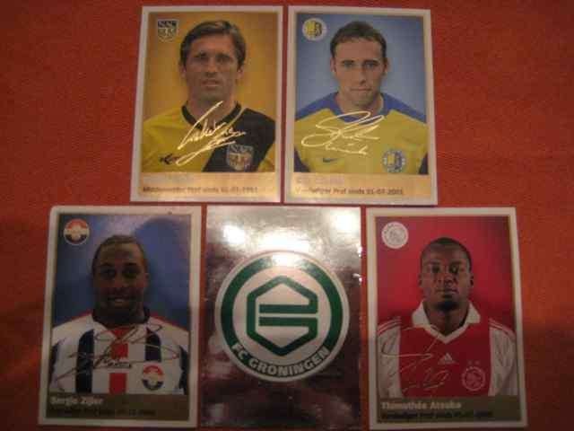 oude voetbalplaatjes van diverse spaaracties, Hobby en Vrije tijd, Stickers en Plaatjes, Nieuw, Meerdere stickers, Verzenden
