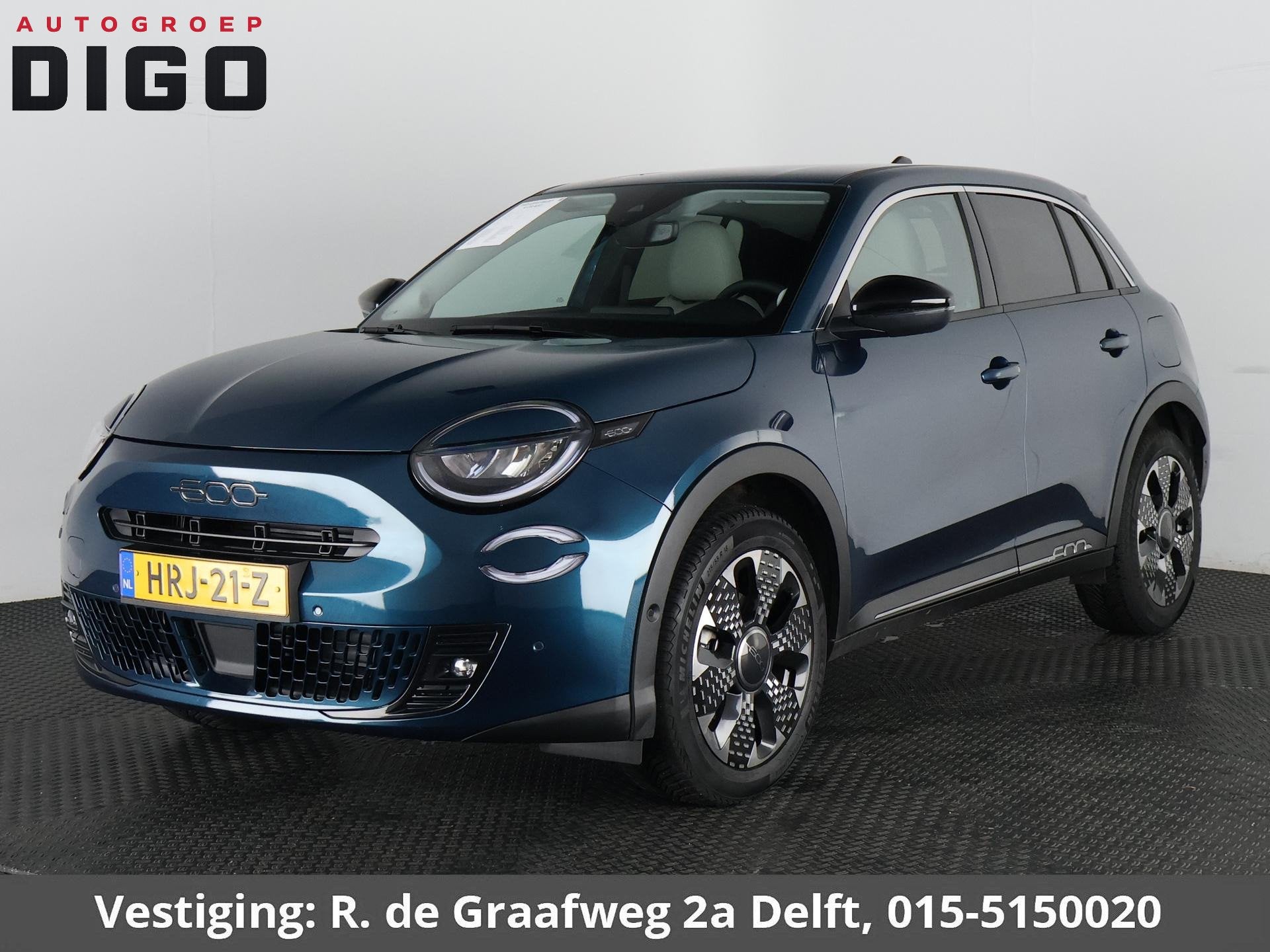Fiat 600 1.2 Hybrid La Prima Garantie tot 05-2035!* | Apple, Gebruikt, Euro 6, 1199 cc, Blauw