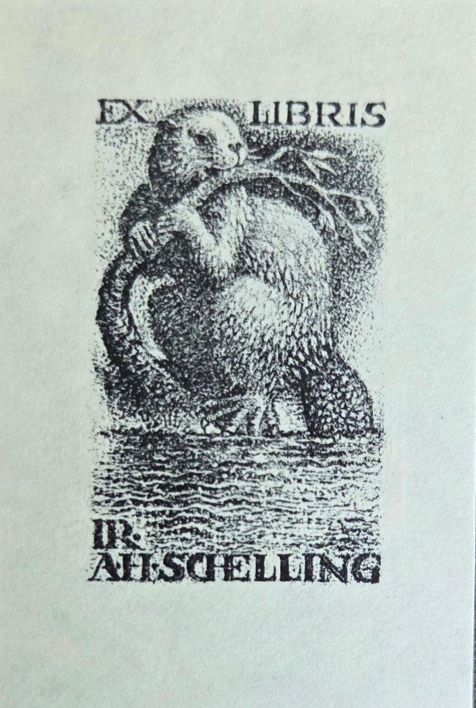 Exlibris / Ex libris Evert Musch, bever, Verzenden